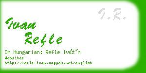 ivan refle business card